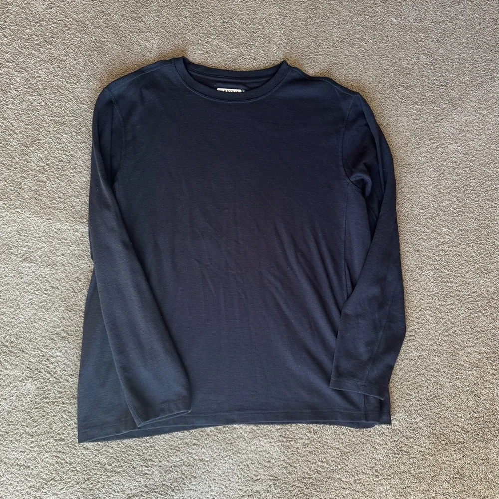 Magellan Outdoors Mens 2XL‎ Moisture-Wicking Long Sleeve Shirt Navy Classic Fit
